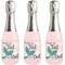 Big Dot of Happiness Trading The Tail For A Veil - Mini Wine & Champagne Bottle Label Stickers - Mermaid Bachelorette Bridal Shower Favor Gift - 16 Ct